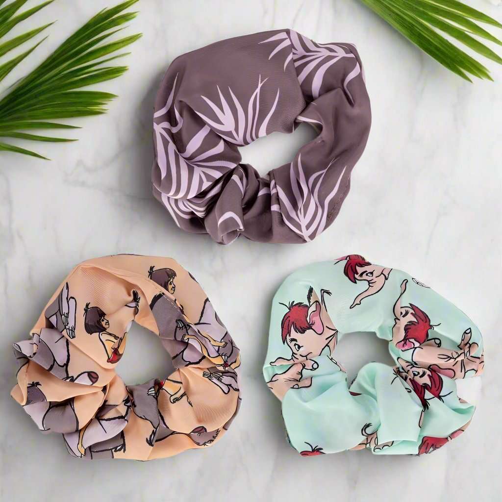 Shop Mad Beauty Disney The Jungle Book Hair Scrunchie Trio Hair Elastic for women – premium loungewear and festival fashion at Spoiled Brat