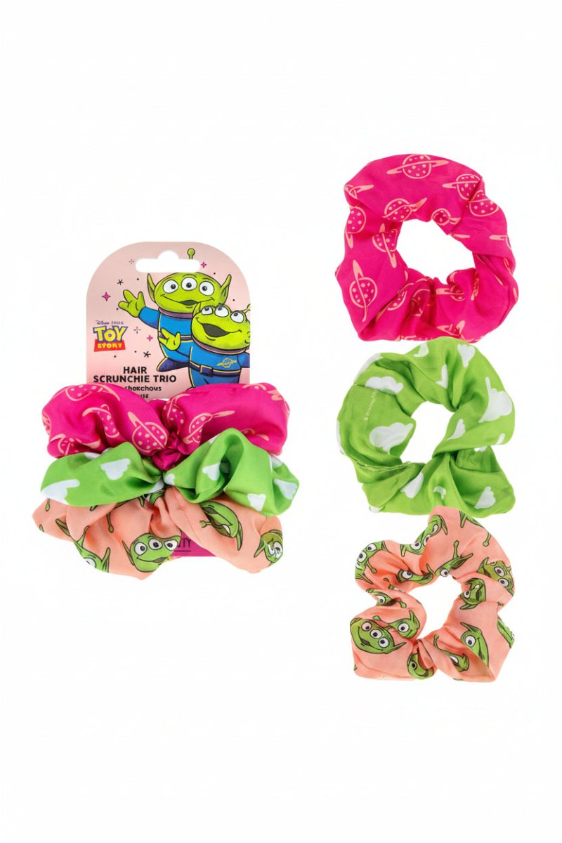 Shop Mad Beauty Disney Toy Story Scrunchie Trio Hair Band for women – premium loungewear and festival fashion at Spoiled Brat