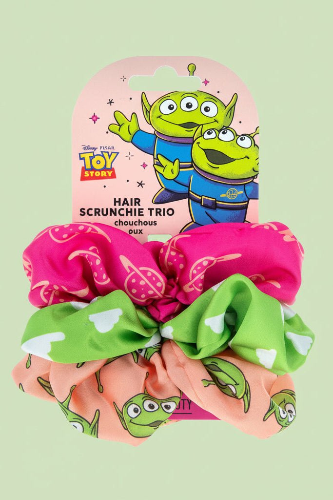 Shop Mad Beauty Disney Toy Story Scrunchie Trio Hair Band for women – premium loungewear and festival fashion at Spoiled Brat