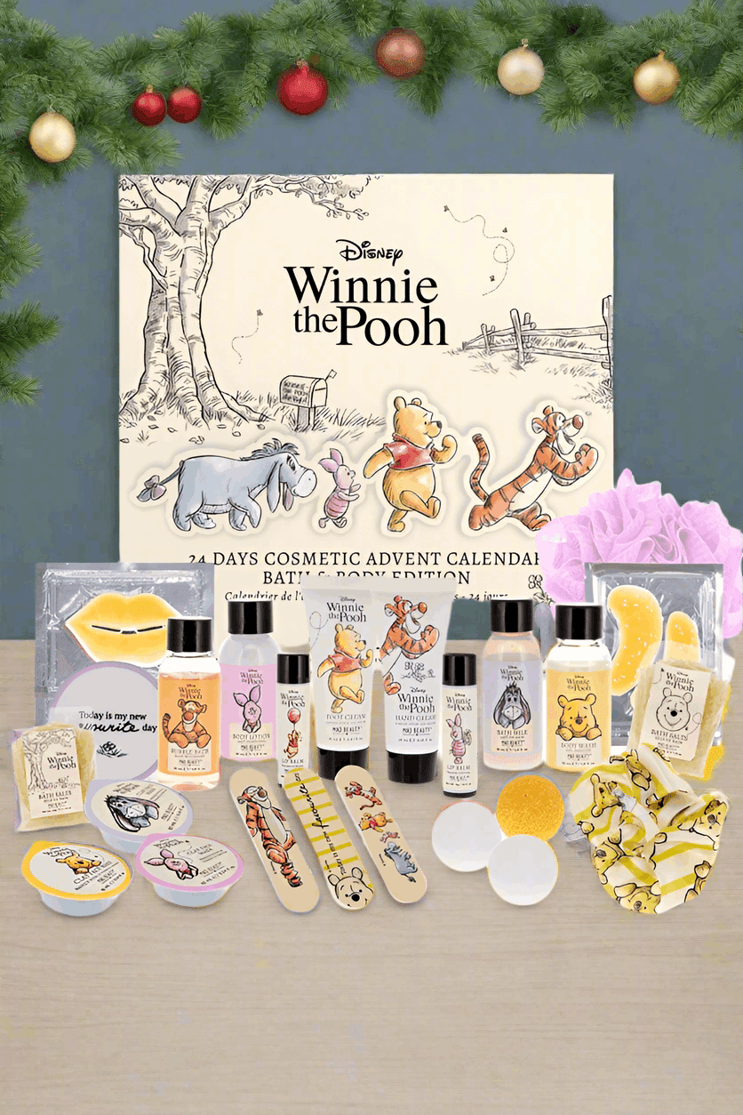 Shop Mad Beauty Disney Winnie The Pooh Advent Calendar Advent Calendar for women – premium loungewear and festival fashion at Spoiled Brat