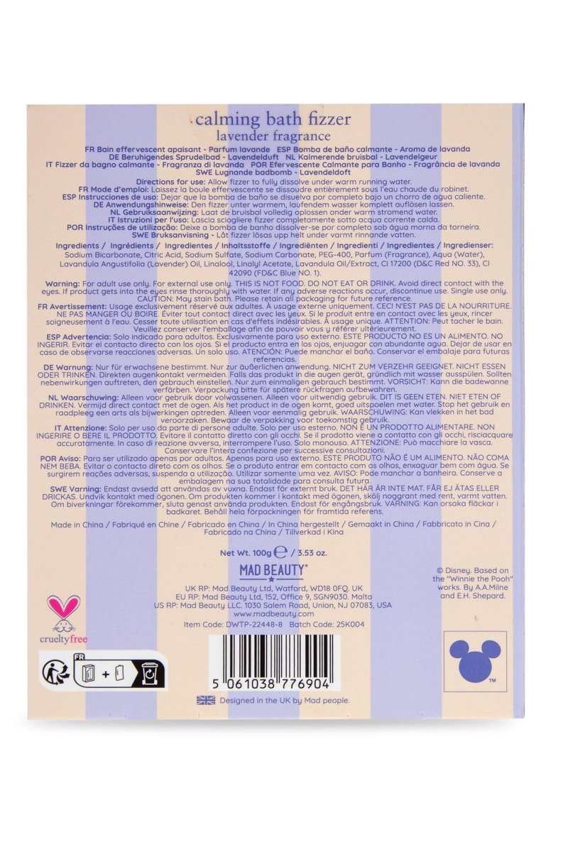 Shop Mad Beauty Disney Winnie The Pooh Calming Bath Fizzer Body Wash for women – premium loungewear and festival fashion at Spoiled Brat
