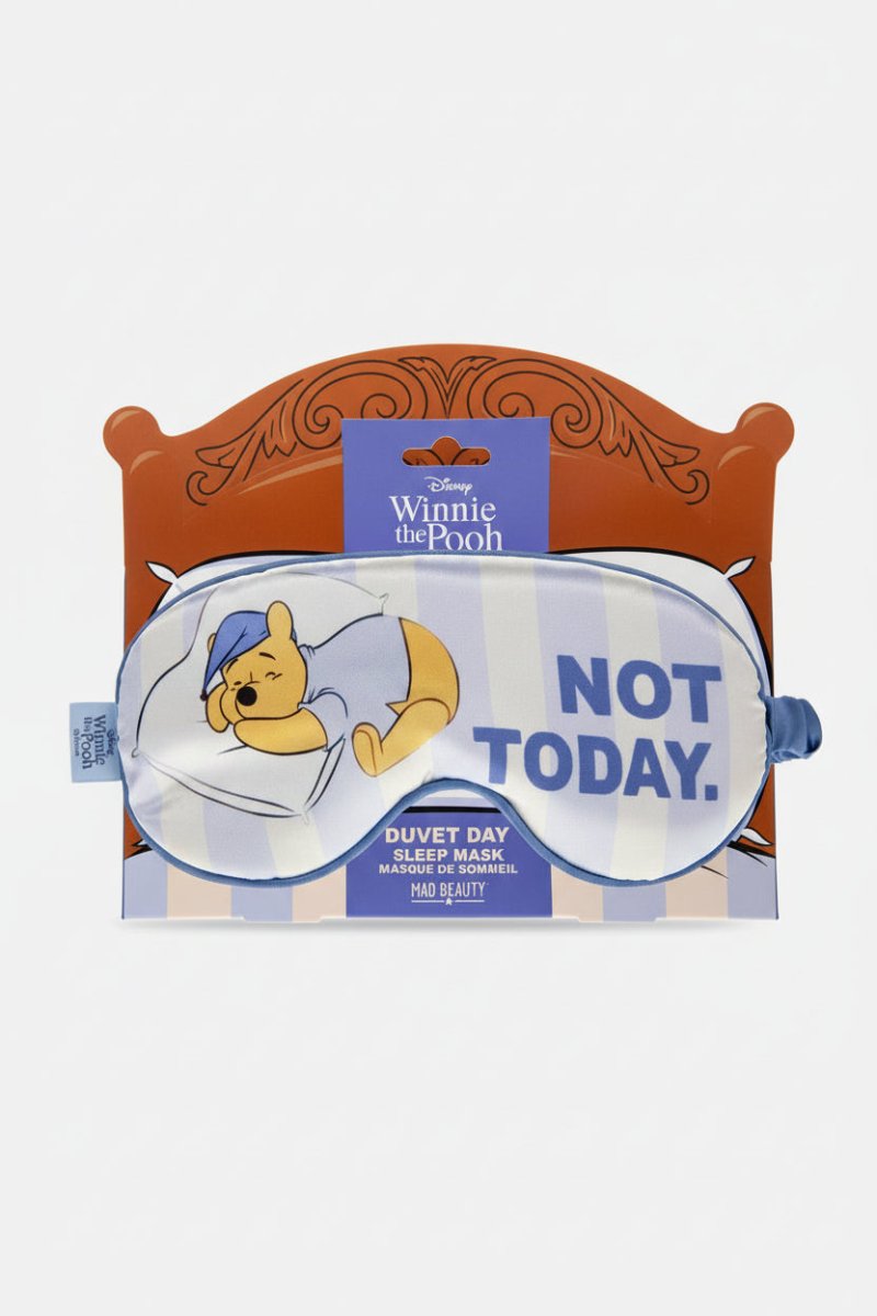 Shop Mad Beauty Disney Winnie The Pooh 'Not Today' Sleep Mask Sleep Mask for women – premium loungewear and festival fashion at Spoiled Brat
