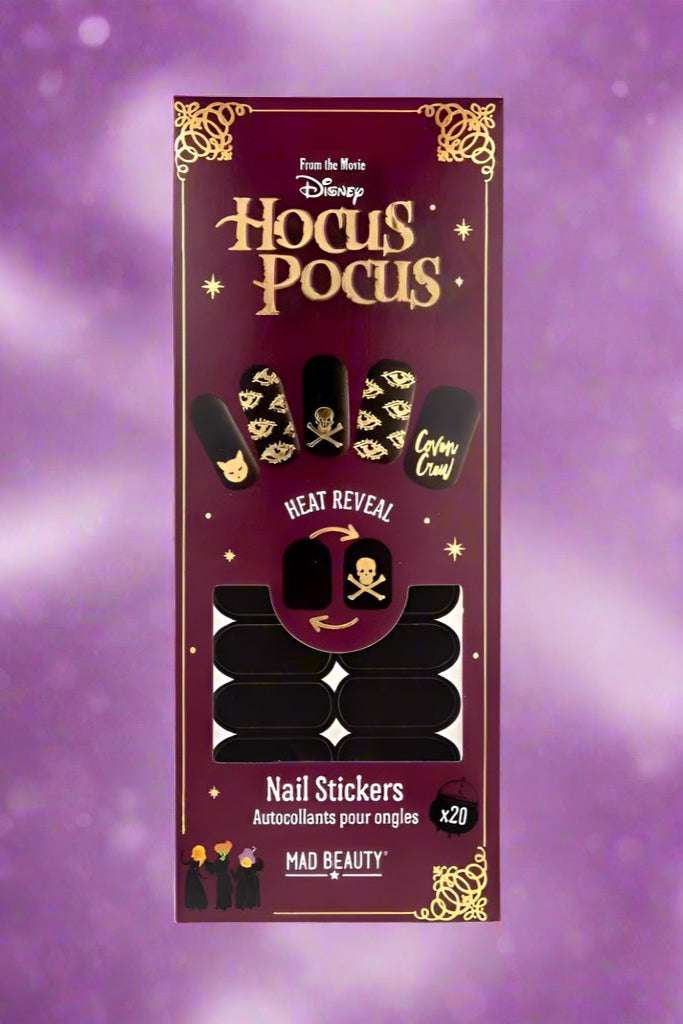 Mad Beauty x Disney Hocus Pocus Heat 2 X Nail Stickers by Mad Beauty – Nail Polish – Black | Spoiled Brat UK
