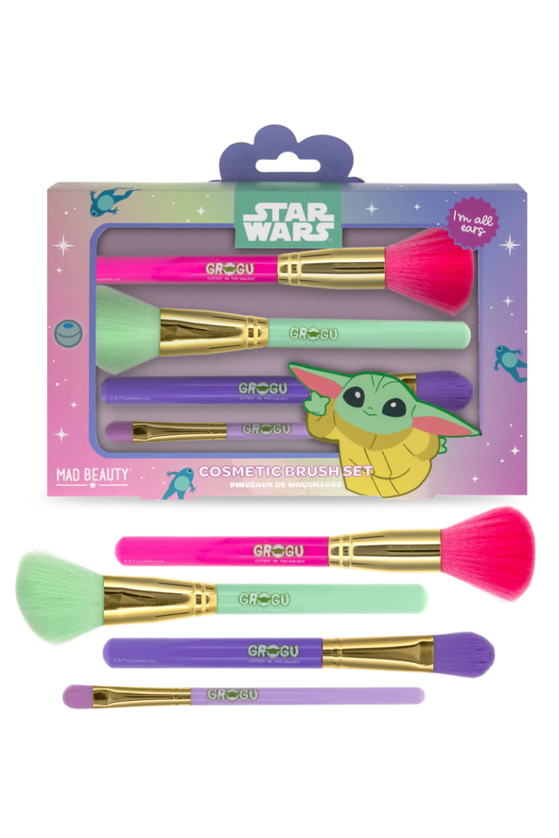 Shop Mad Beauty Star Wars Grogu Cosmetic Brush Set Makeup Brushes for women – premium loungewear and festival fashion at Spoiled Brat