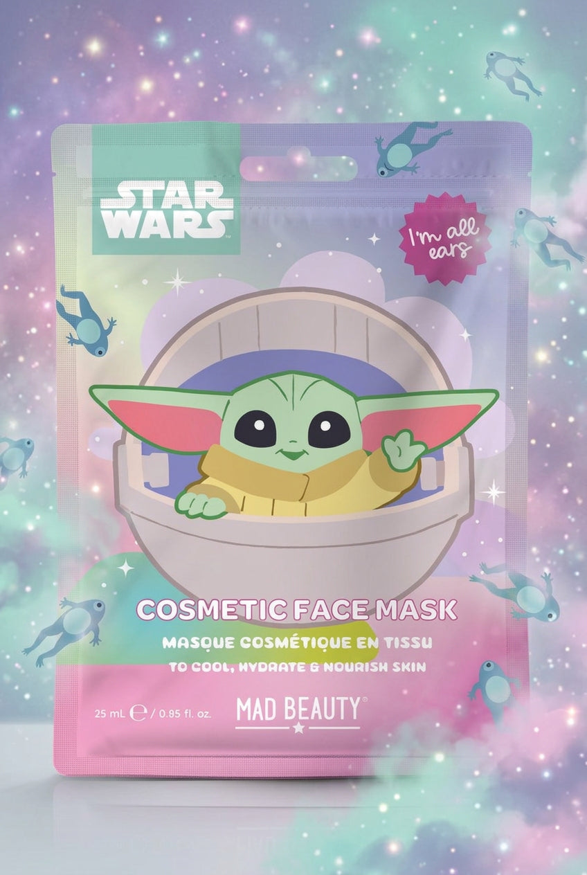 Shop Mad Beauty Star Wars Grogu Cosmetic Face Mask Face Mask for women – premium loungewear and festival fashion at Spoiled Brat