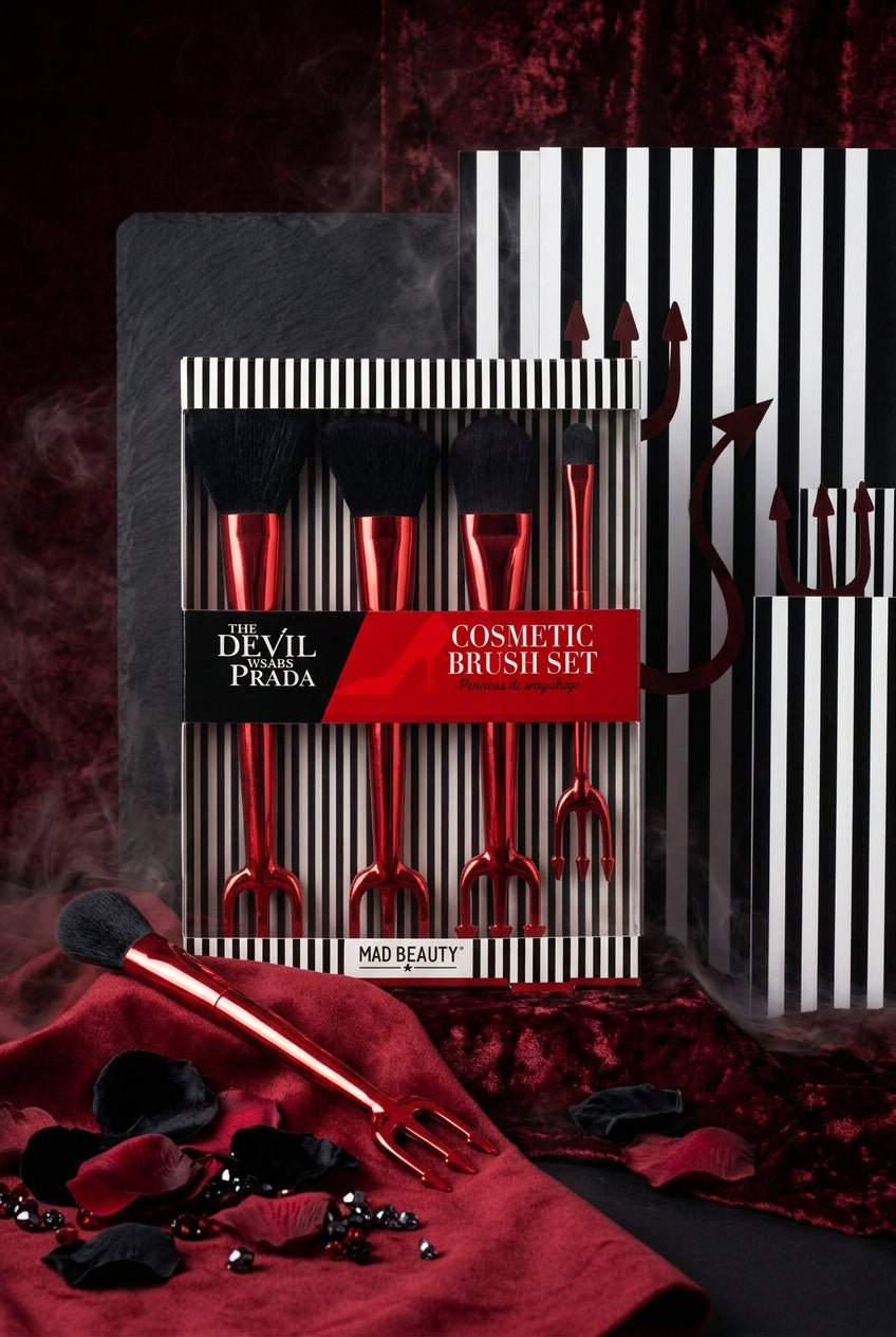 Shop Mad Beauty The Devil Wears Prada Cosmetic Brush Set Makeup Brushes for women – premium loungewear and festival fashion at Spoiled Brat