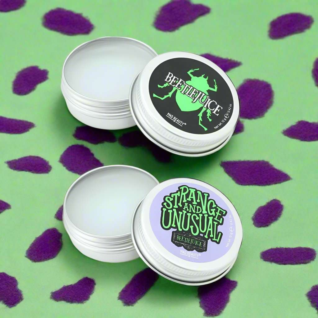 Shop Mad Beauty Warner Brothers Beetlejuice Lip Balm Duo Lip Balm for women – premium loungewear and festival fashion at Spoiled Brat