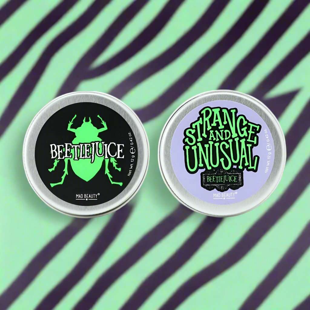 Shop Mad Beauty Warner Brothers Beetlejuice Lip Balm Duo Lip Balm for women – premium loungewear and festival fashion at Spoiled Brat