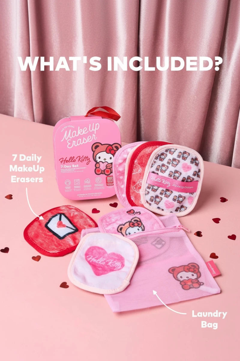 Shop Makeup Eraser Makeup Eraser Hello Kitty 7 - Day Sets Beauty Product for women – premium loungewear and festival fashion at Spoiled Brat