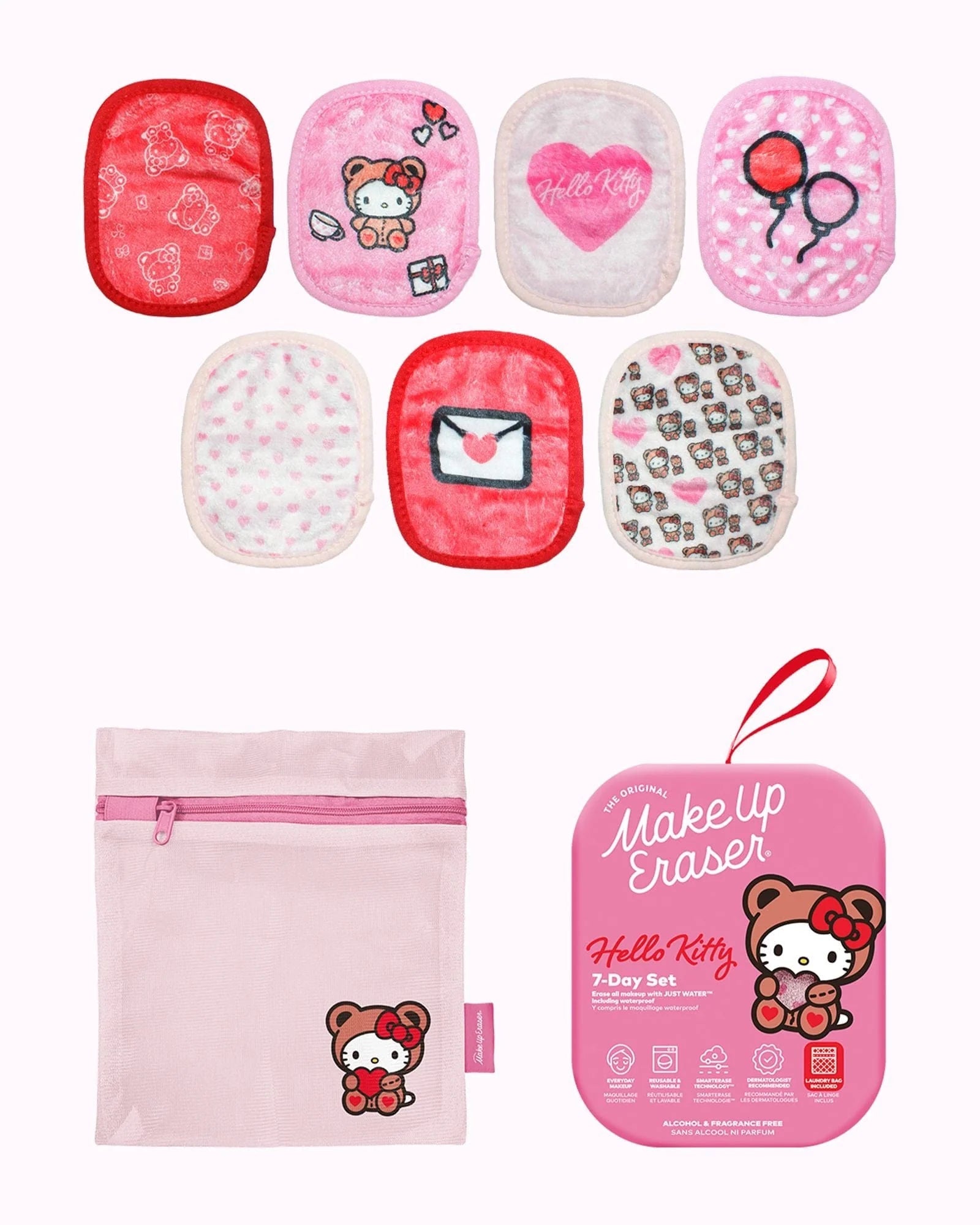 Shop Makeup Eraser Makeup Eraser Hello Kitty 7 - Day Sets Beauty Product for women – premium loungewear and festival fashion at Spoiled Brat