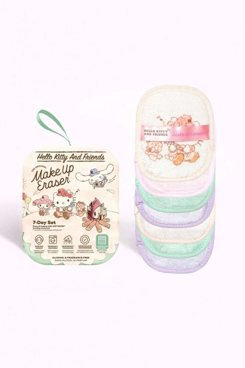 Shop Makeup Eraser Makeup Eraser Hello Kitty & Friends Camping 7 - Day Set © Sanrio Beauty Product for women – premium loungewear and festival fashion at Spoiled Brat