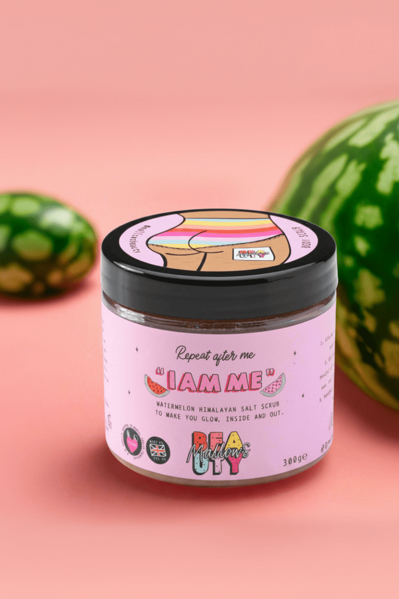 Shop Mallows Beauty Mallows Beauty Watermelon Pink Himalayan Body Scrub Beauty Kit for women – premium loungewear and festival fashion at Spoiled Brat