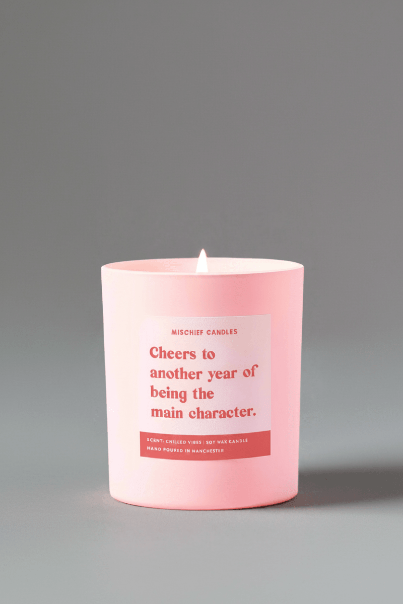 Shop Mischief Candles Another Year of Being the Main Character Candle Candles for women – premium loungewear and festival fashion at Spoiled Brat