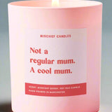 Shop Mischief Candles Funny Mum Gift Candle Not Regular Mum Cool Mum Candles for women – premium loungewear and festival fashion at Spoiled Brat