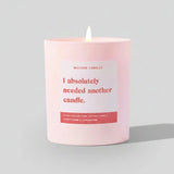 Shop Mischief Candles Funny Needed Another Candle Gift For Her Funny Candle Candles for women – premium loungewear and festival fashion at Spoiled Brat