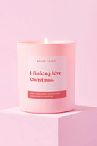 I Fucking Love Christmas Candle by Mischief Candles – Candles – Pink | Spoiled Brat UK