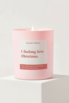 Shop Mischief Candles I Fucking Love Christmas Candle Candles for women – premium loungewear and festival fashion at Spoiled Brat