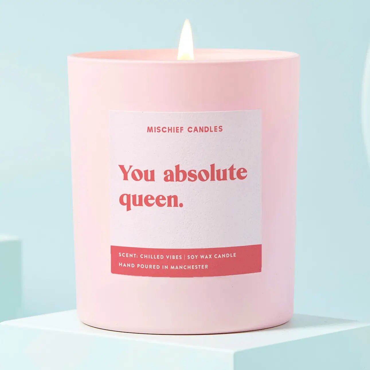 Mischief Candles You Queen Candle by Mischief Candles – Candles – Pink | Spoiled Brat UK