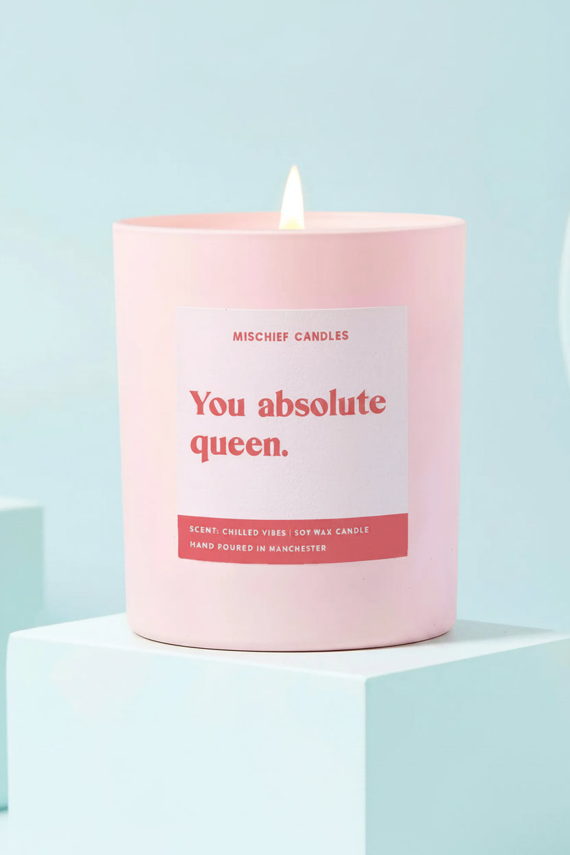 Shop Mischief Candles Mischief Candles You Queen Candle Candles for women – premium loungewear and festival fashion at Spoiled Brat