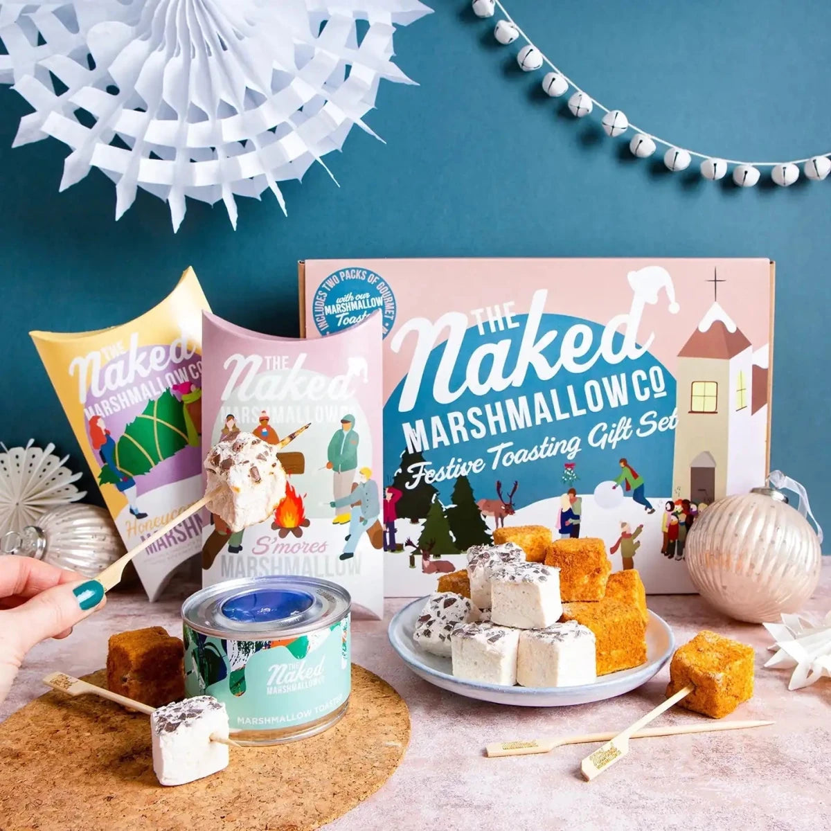 Shop Naked Marshmallow Marshmallow Festive Toasting Gift Set Gifts for women – premium loungewear and festival fashion at Spoiled Brat