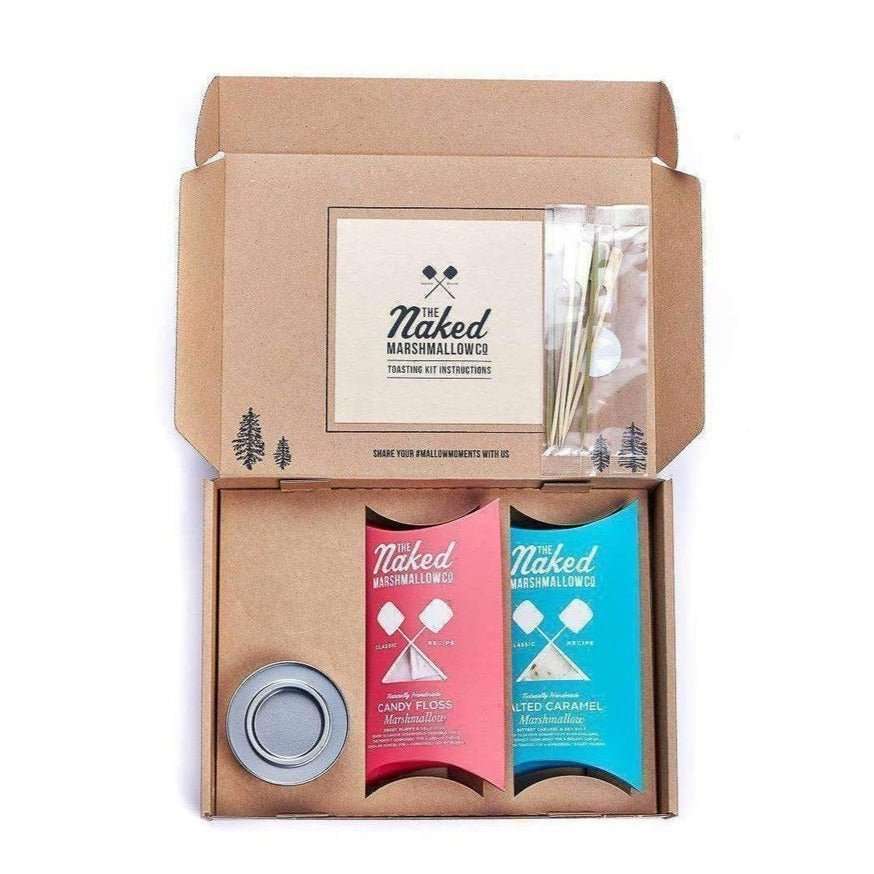 Marshmallow Toasting Kit Gifts by Naked Marshmallow as seen on celebrities