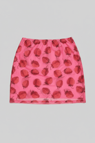 Shop New Girl Order New Girl Order Strawberry Mesh Mini Skirt Mini Skirt for women – premium loungewear and festival fashion at Spoiled Brat