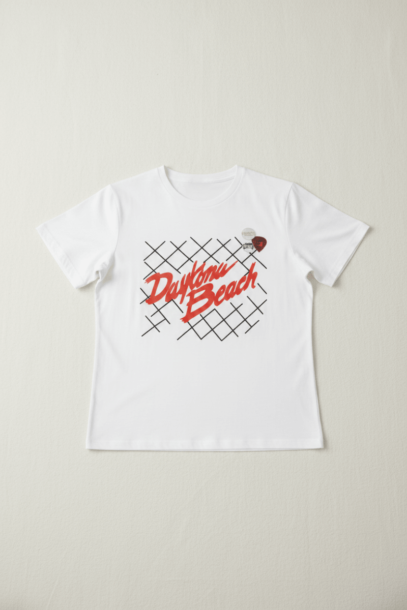 Shop Newtone Newtone Daytona Beach Starlight Racing Tee T-Shirt for women – premium loungewear and festival fashion at Spoiled Brat