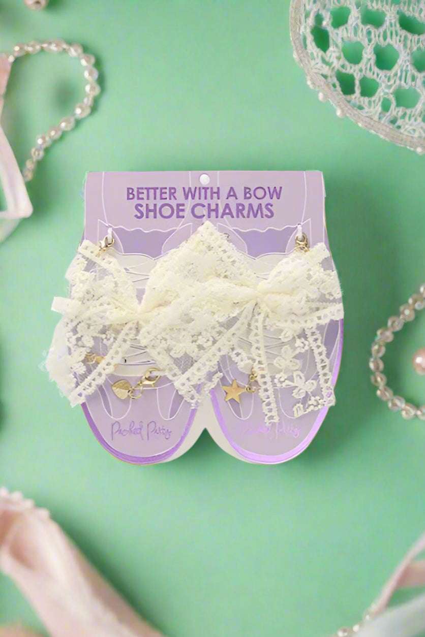 Packed Party Better with a Bow Lace Shoe Charms - Spoiled Brat