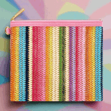 Shop Packed Party Packed Party Bring On The Fun Luxe Woven Rainbow Everything Pouch Bag Clutch Bag for women – premium loungewear and festival fashion at Spoiled Brat