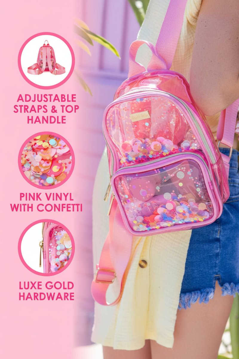 Shop Packed Party Packed Party Bring On The Fun Mini Confetti Backpack Backpack for women – premium loungewear and festival fashion at Spoiled Brat