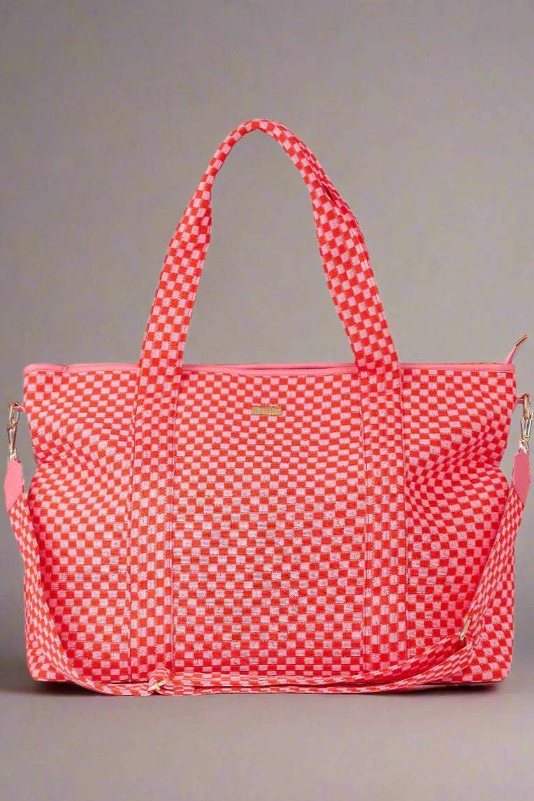 Shop Packed Party Packed Party Check This Weekender Duffle Bag Tote Bag for women – premium loungewear and festival fashion at Spoiled Brat