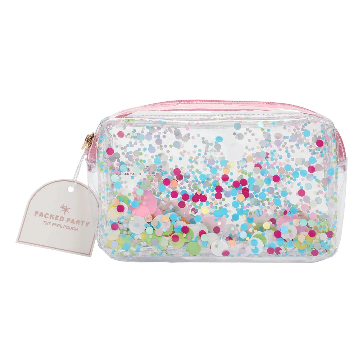 Shop Packed Party Packed Party Clear Vinyl Confetti Pouch Bag Clutch Bag for women – premium loungewear and festival fashion at Spoiled Brat