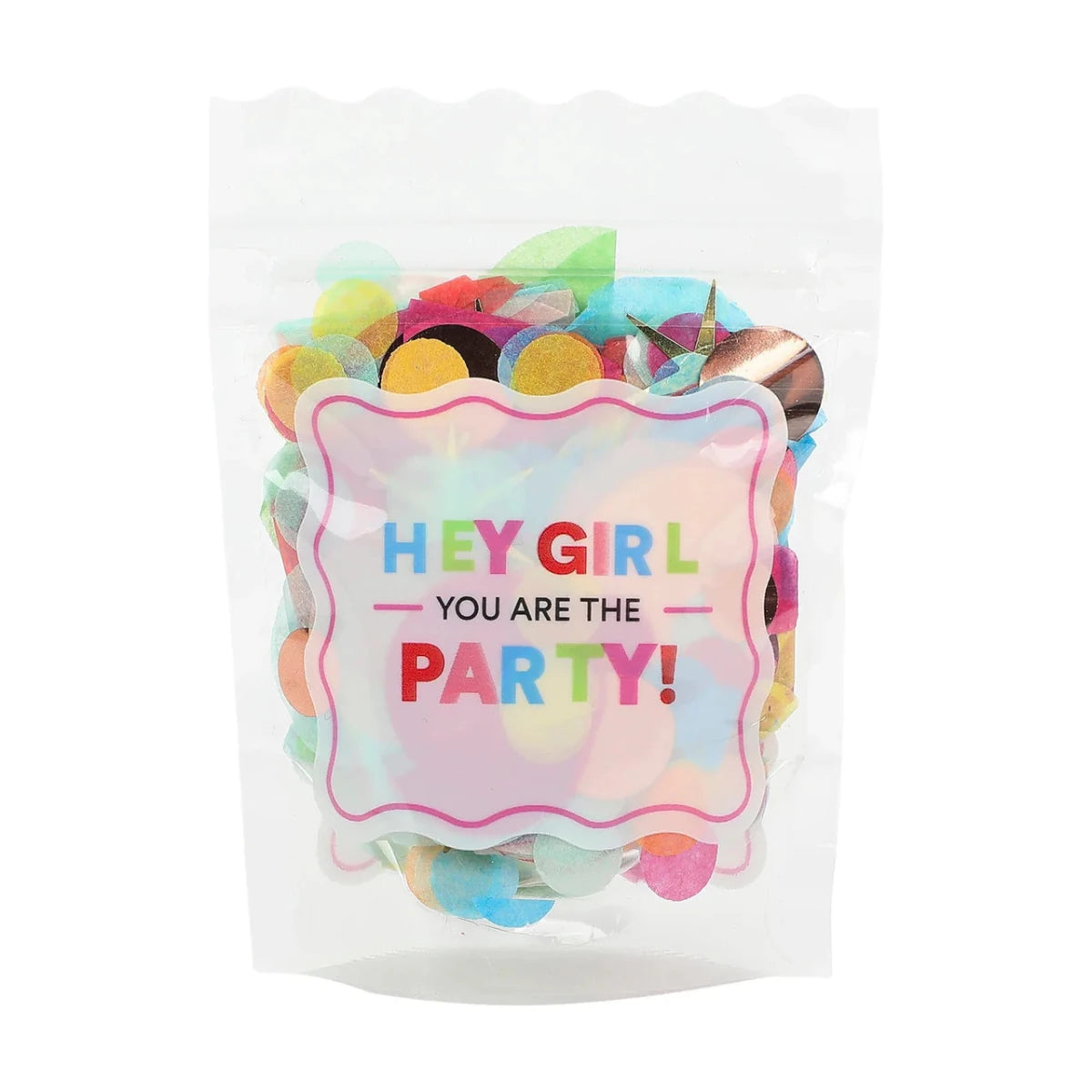 Shop Packed Party Packed Party Clear Vinyl Confetti Pouch Bag Clutch Bag for women – premium loungewear and festival fashion at Spoiled Brat