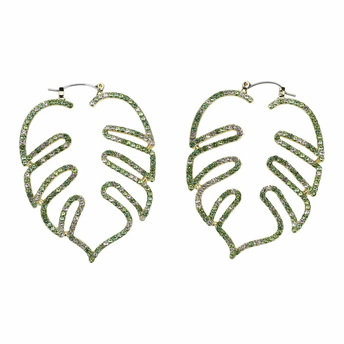 Shop Packed Party Packed Party Palm Paradise Rhinestone Earrings Earrings for women – premium loungewear and festival fashion at Spoiled Brat
