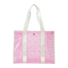 Shop Packed Party Packed Party Pink Geo Tile Vinyl Tote Bag Tote Bag for women – premium loungewear and festival fashion at Spoiled Brat
