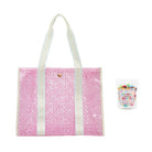 Shop Packed Party Packed Party Pink Geo Tile Vinyl Tote Bag Tote Bag for women – premium loungewear and festival fashion at Spoiled Brat