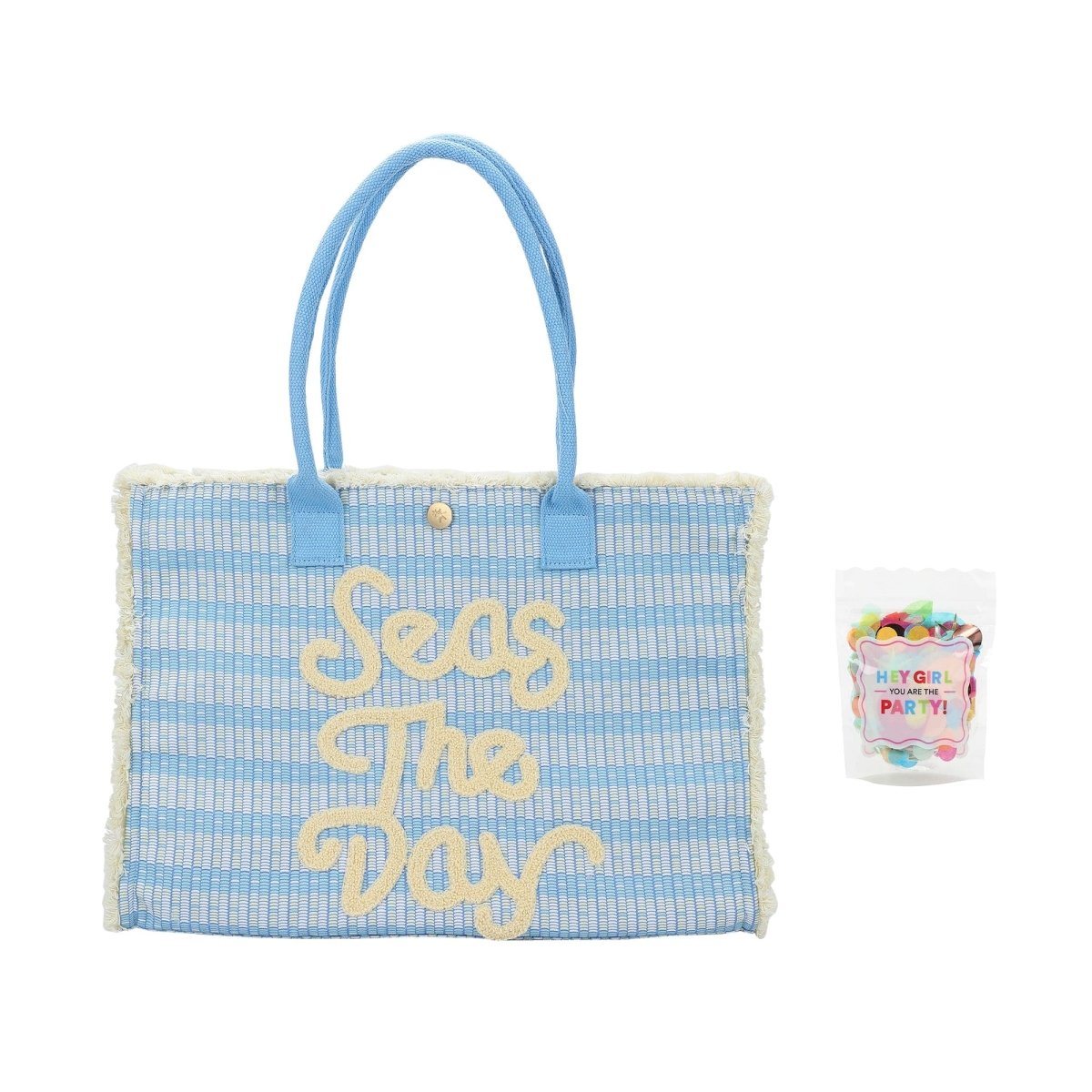 Shop Packed Party Packed Party Seas The Day Canvas Tote Bag Tote Bag for women – premium loungewear and festival fashion at Spoiled Brat