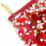 Shop Packed Party Packed Party Spirit Squad Rally Red Confetti Everything Pouch Clutch Bag for women – premium loungewear and festival fashion at Spoiled Brat