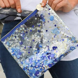 Shop Packed Party Packed Party Spirit Squad True Blue Confetti Everything Pouch Clutch Bag for women – premium loungewear and festival fashion at Spoiled Brat