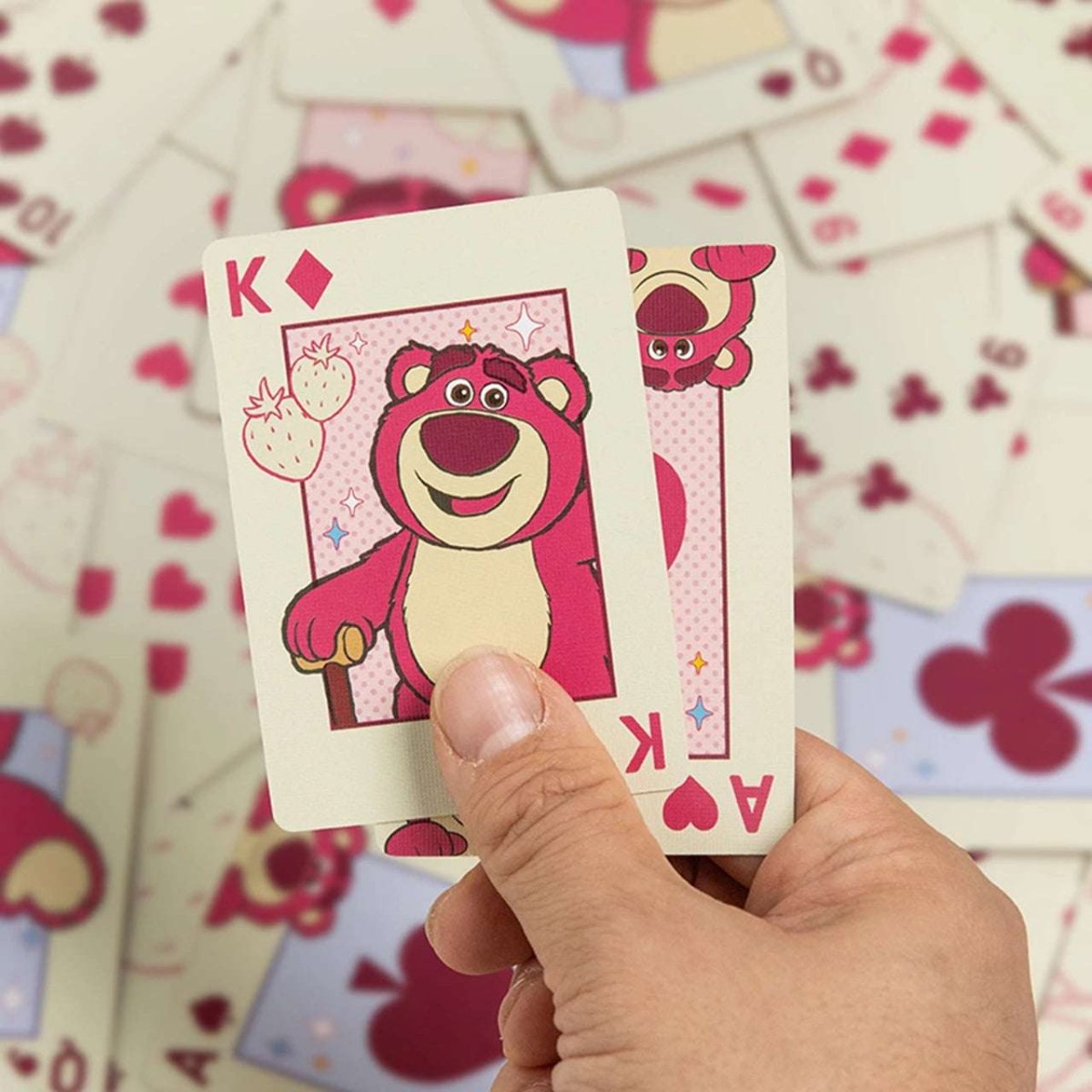 Shop Paladone Disney Lotso Toy Story Playing Cards In A Tin Travel Accessories for women – premium loungewear and festival fashion at Spoiled Brat