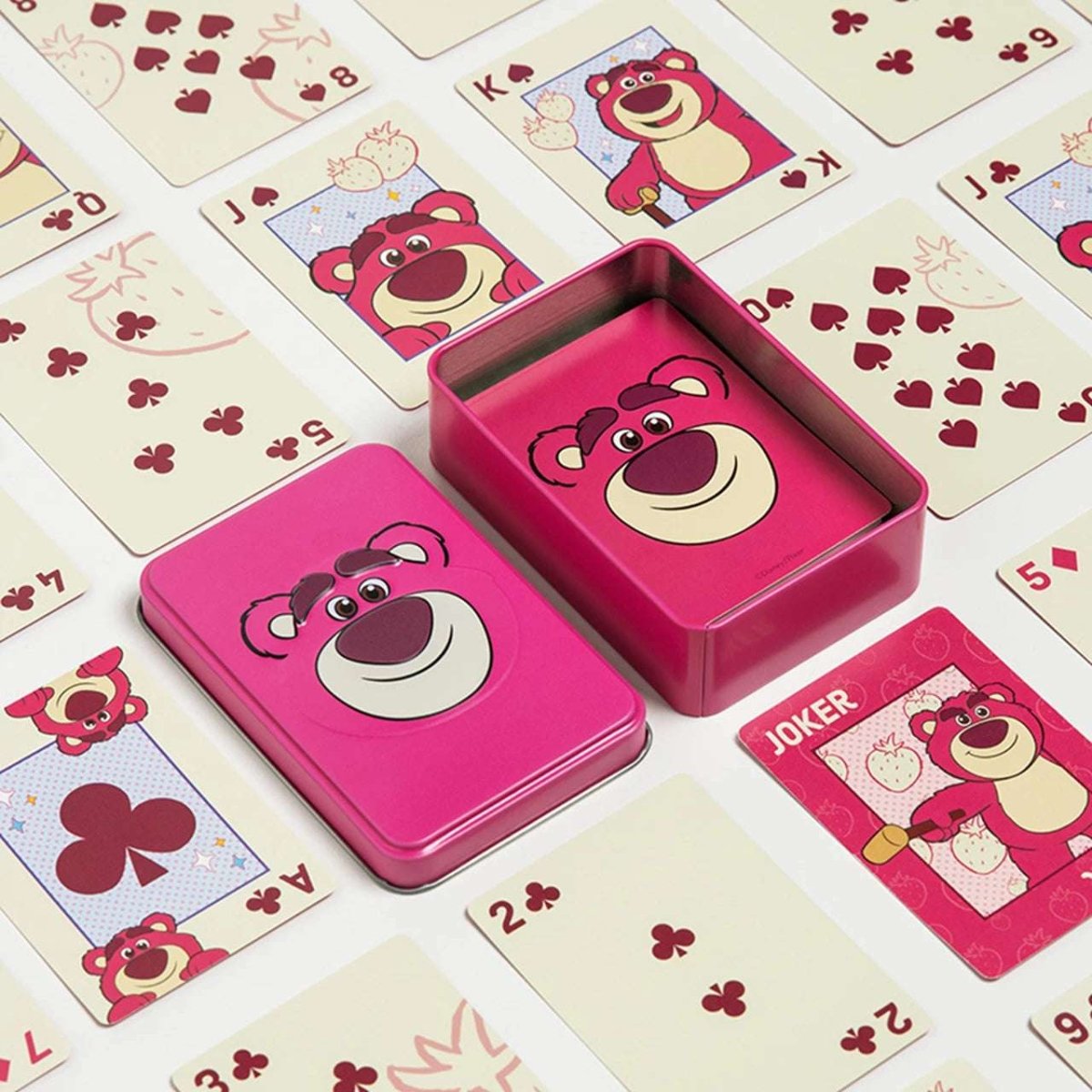 Shop Paladone Disney Lotso Toy Story Playing Cards In A Tin Travel Accessories for women – premium loungewear and festival fashion at Spoiled Brat