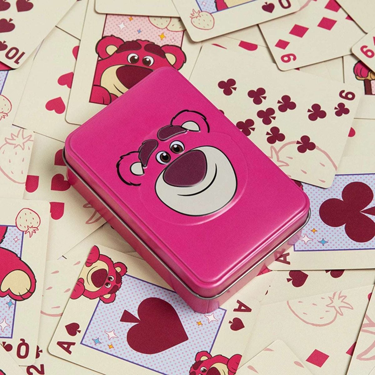 Shop Paladone Disney Lotso Toy Story Playing Cards In A Tin Travel Accessories for women – premium loungewear and festival fashion at Spoiled Brat