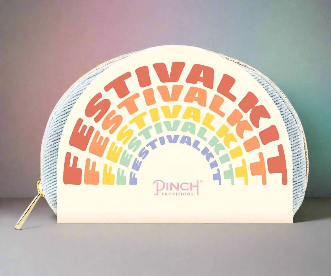 Pinch Provisions Festival Kit by Pinch Provisions – Cosmetic Case – White | Spoiled Brat UK