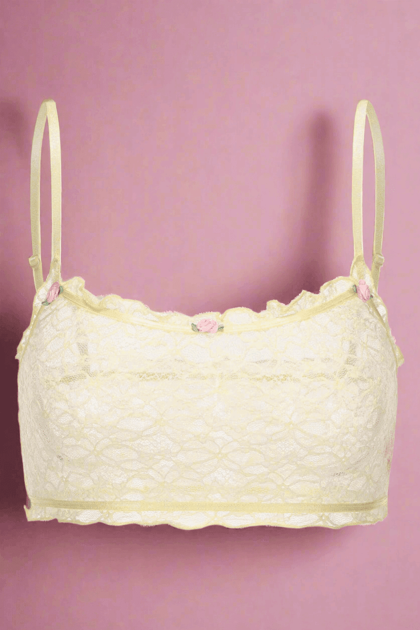 Shop Pixie and Peach Pixie & Peach Buttercup Lace Bra Bra for women – premium loungewear and festival fashion at Spoiled Brat