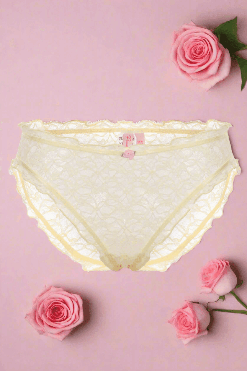 Shop Pixie and Peach Pixie & Peach Buttercup Lace Knicker Knickers for women – premium loungewear and festival fashion at Spoiled Brat