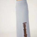 Shop Pixie and Peach Pixie & Peach Chloe Cosy Bow Maxi Skirt Maxi Skirt for women – premium loungewear and festival fashion at Spoiled Brat