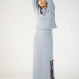 Shop Pixie and Peach Pixie & Peach Chloe Cosy Bow Maxi Skirt Maxi Skirt for women – premium loungewear and festival fashion at Spoiled Brat