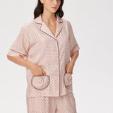 Shop Pixie and Peach Pixie & Peach Chrissie Short Sleeve Shirt Shirt for women – premium loungewear and festival fashion at Spoiled Brat