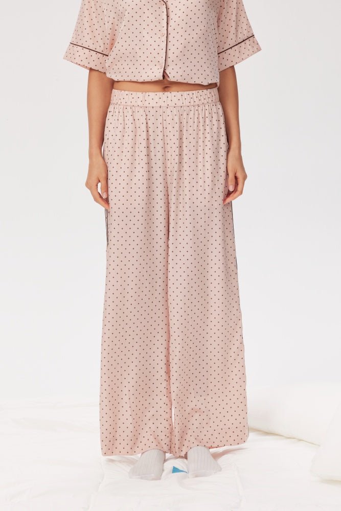 Shop Pixie and Peach Pixie & Peach Chrissie Trouser Pyjamas for women – premium loungewear and festival fashion at Spoiled Brat
