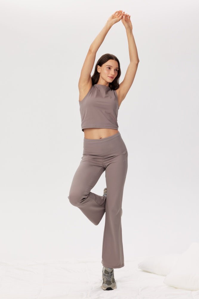 Shop Pixie and Peach Pixie & Peach Gina Flared Leggings Trousers for women – premium loungewear and festival fashion at Spoiled Brat